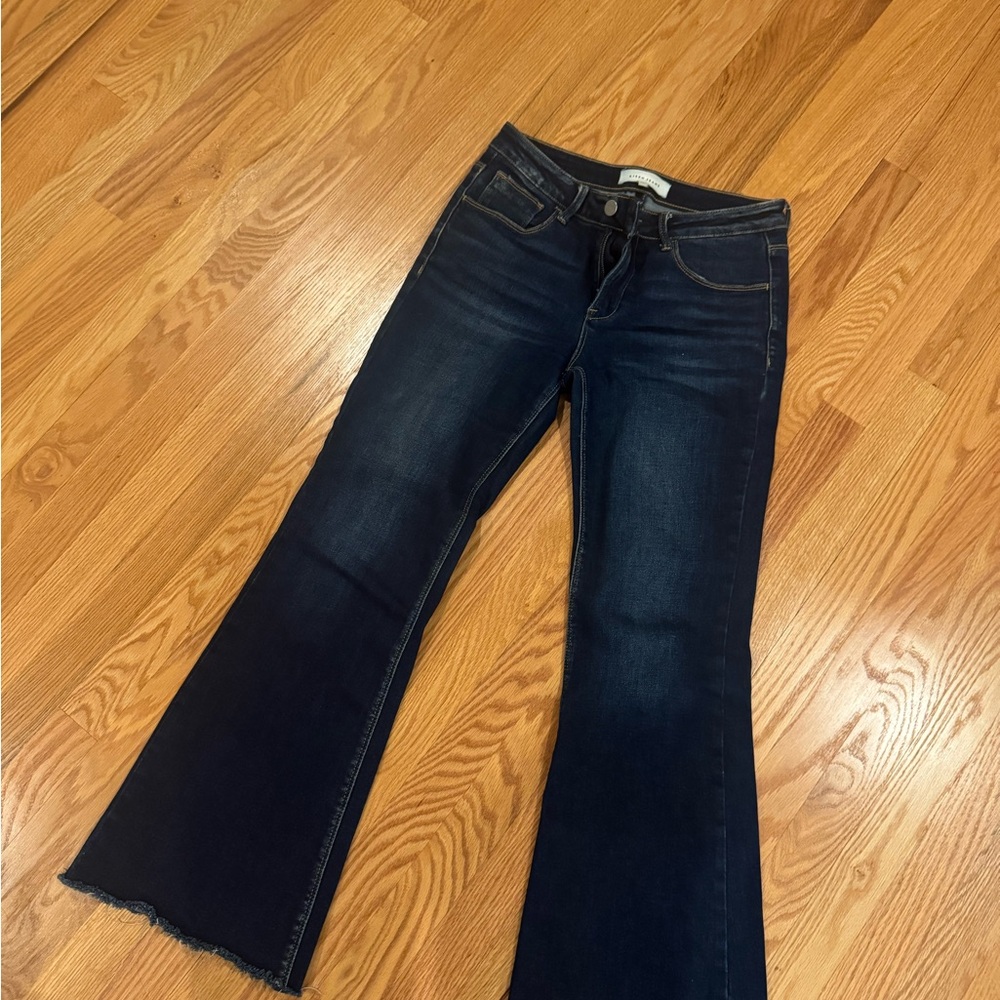 Risen Dark Blue Bootcut Jeans-size 5